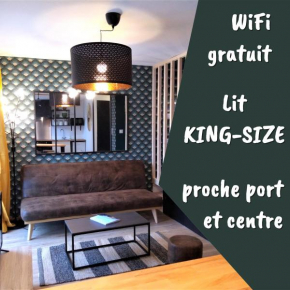 Superbe studio entre le port et le centre ville - LIT KING-SIZE, WiFi & NETFLIX gratuit